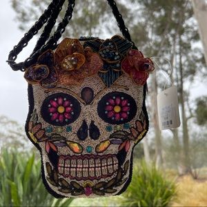 Brand New Mary Frances Skull Bag Crossbody Purse